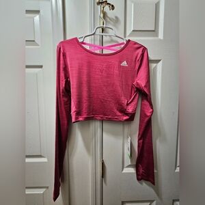 Adidas Women's Pink Long Sleeve Top